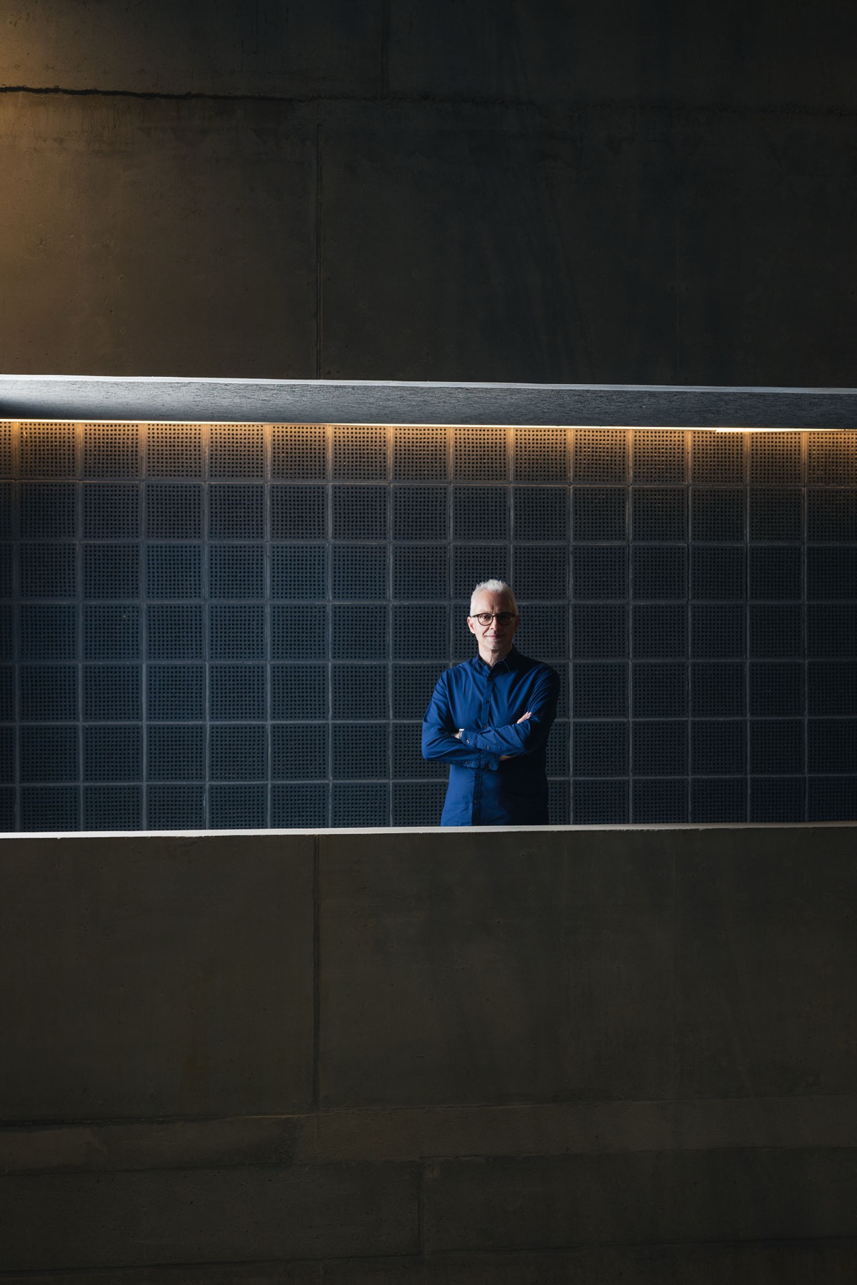 Bewerbungsfoto Zürich — Mann im blauen Hemd